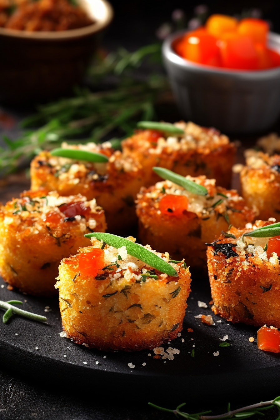 Vegetarische Quinoa Bites mit Käse und Gemüse