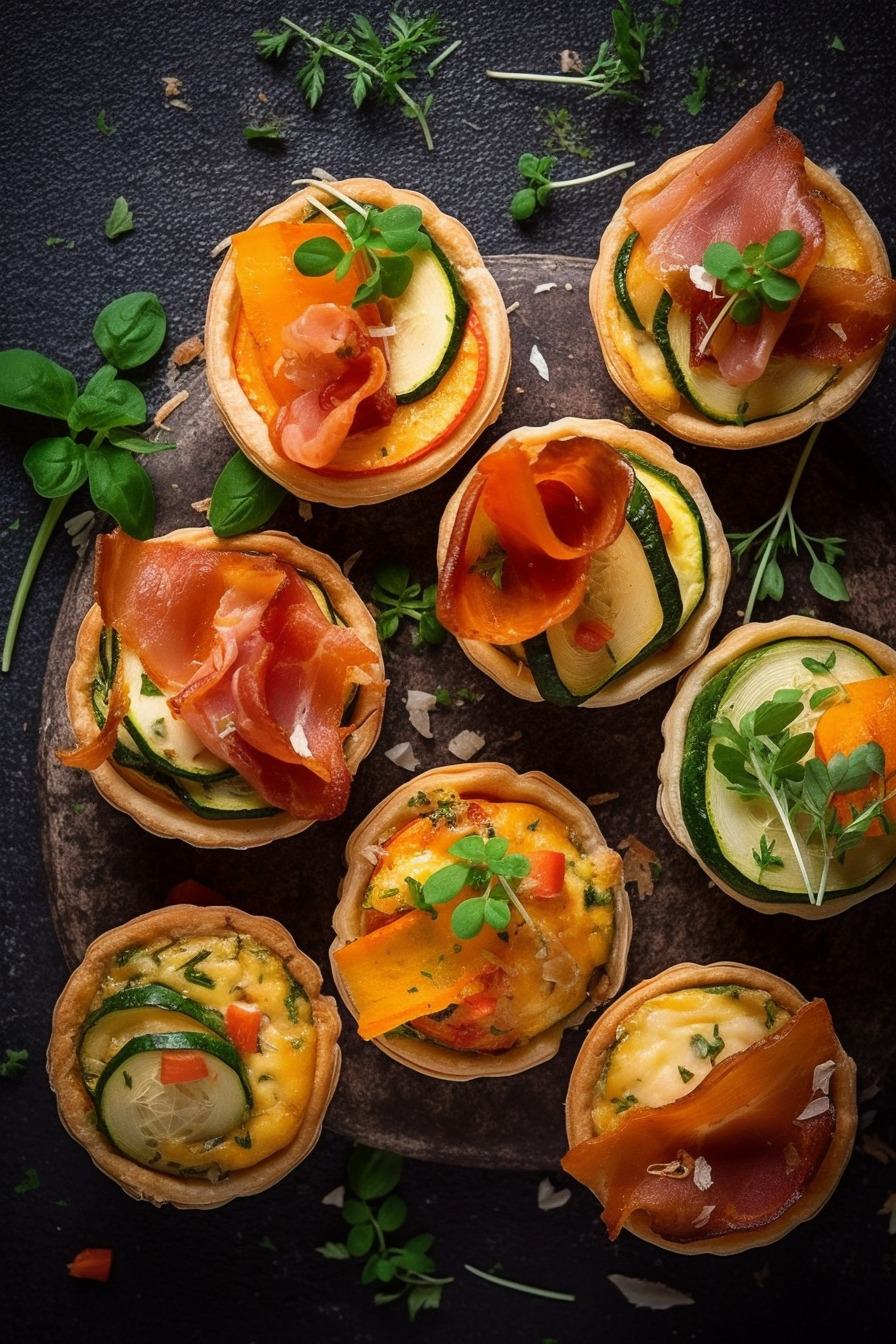 Vegetarische Mini-Quiches