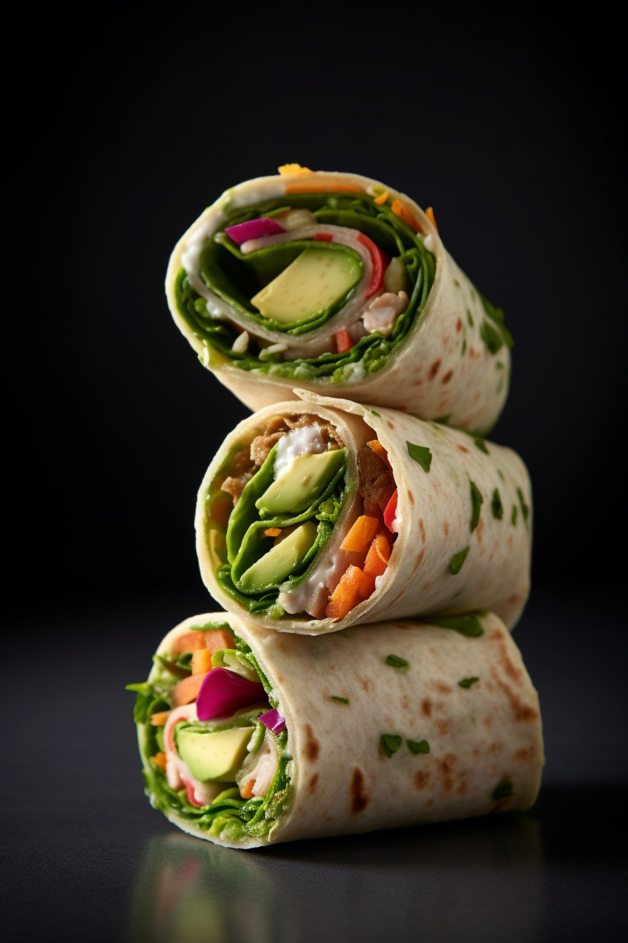 Vegetarische Wraps als Fingerfood