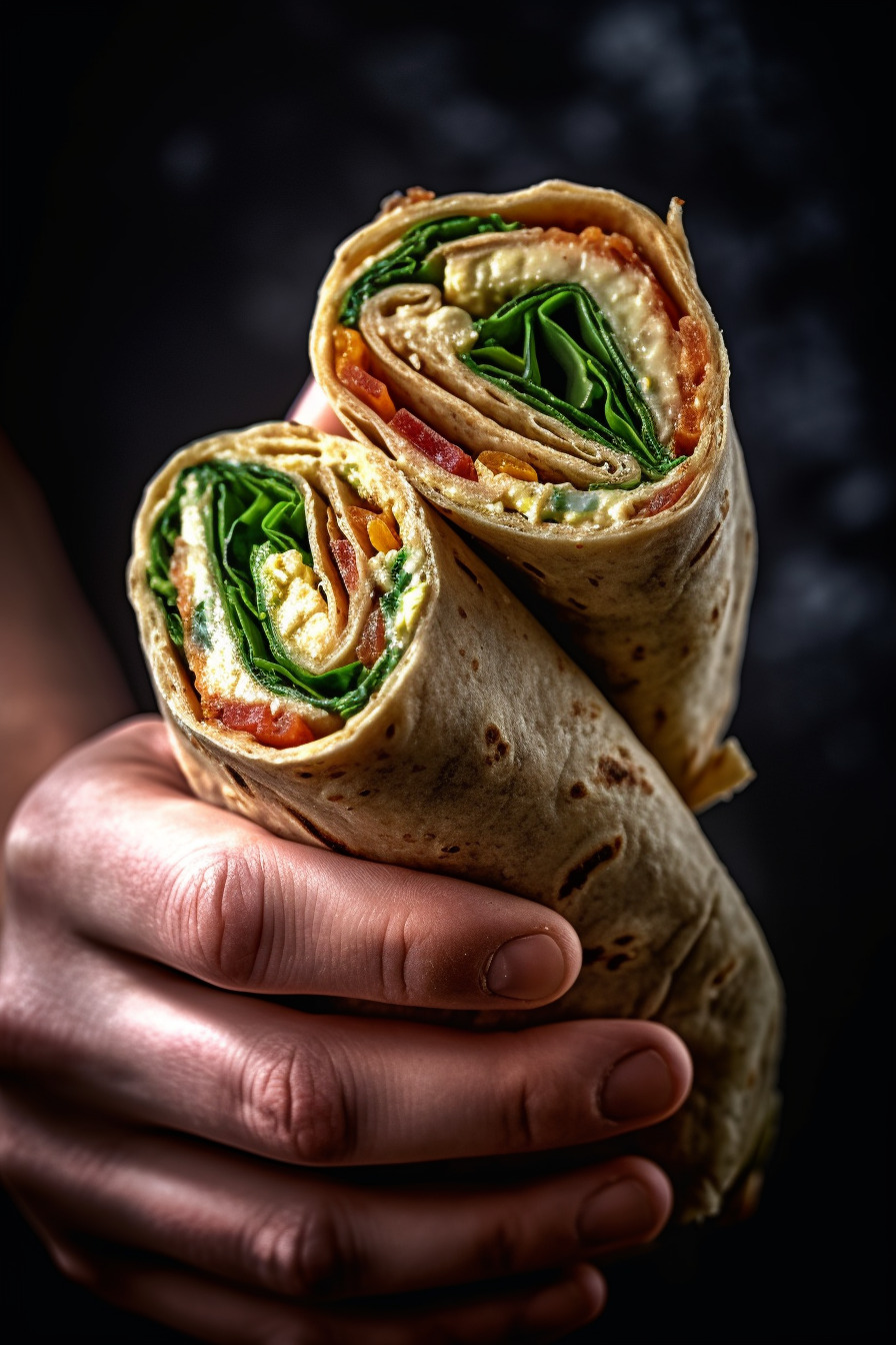 Vegetarische Wraps als Fingerfood