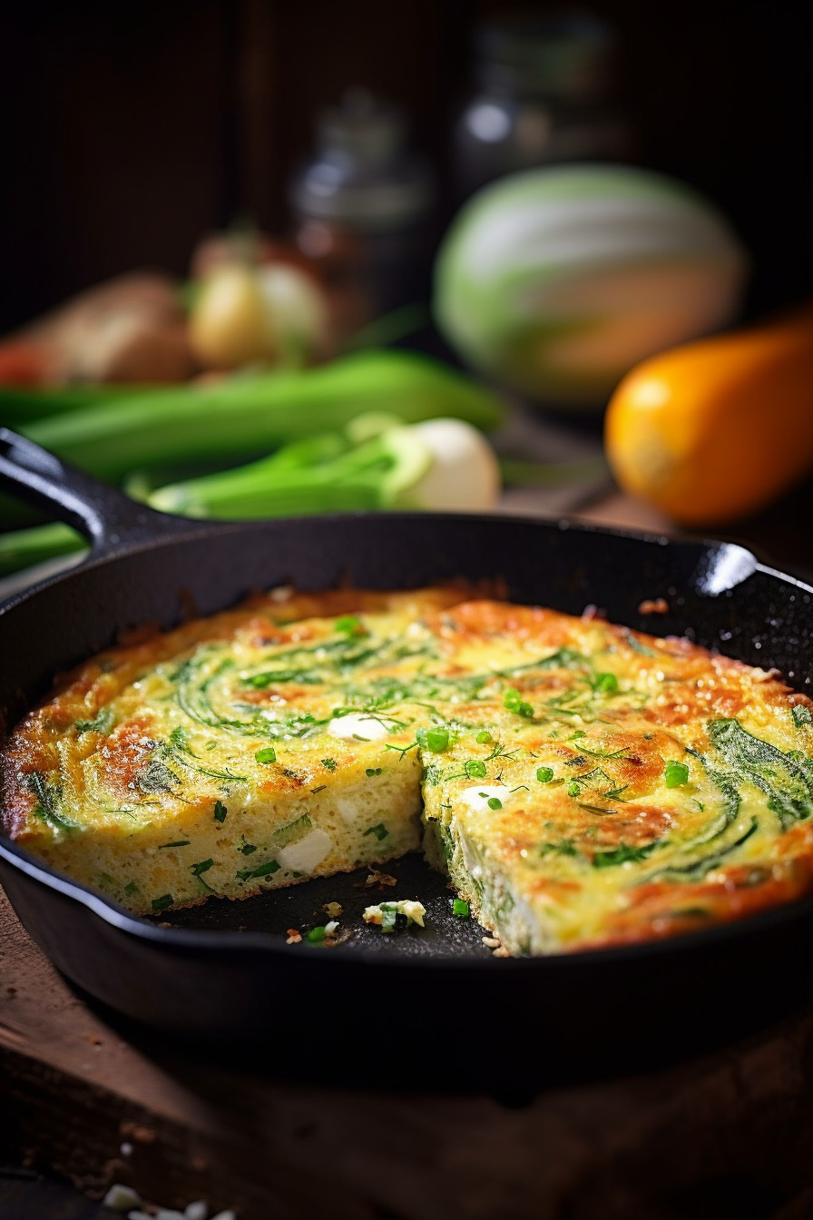 Zucchini-Parmesan-Frittata.