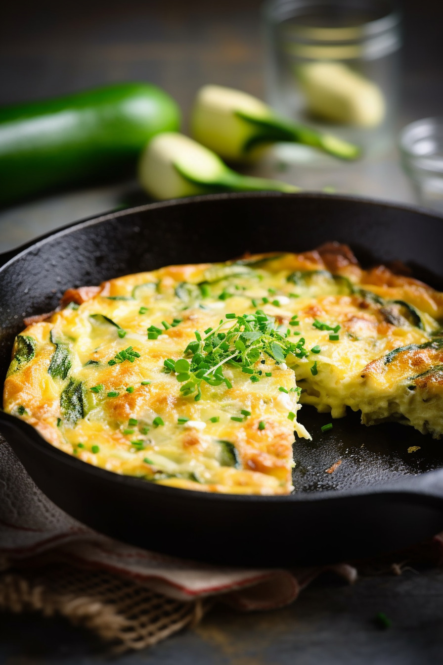 Zucchini-Parmesan-Frittata.