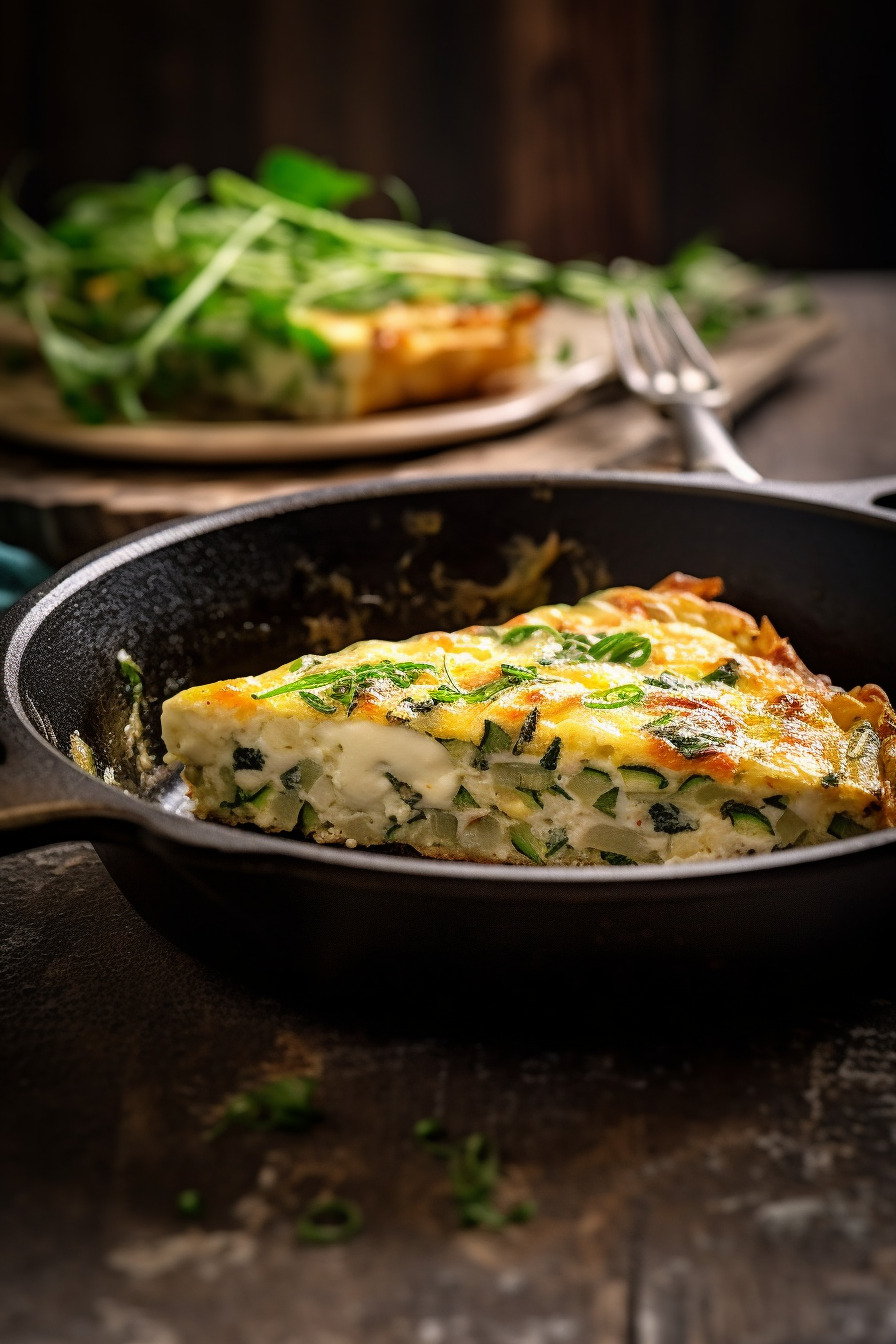 Zucchini-Parmesan-Frittata.