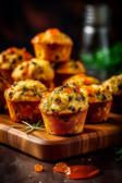 Bunte Gemüse-Käse-Muffins