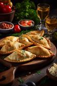 Empanadas mit Hackfleisch und Gemüse