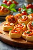 Mini-Pizzaschnecken - Pizza Fingerfood kalt