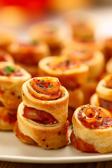 Mini-Pizzaschnecken - Geburtstagsessen Fingerfood