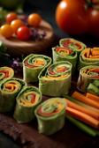 Gemüse-Wrap-Röllchen als Fingerfood